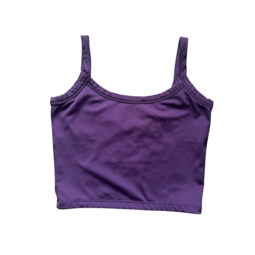 Crop Shop Boutique CSB Purple Cropped Tank size Medium